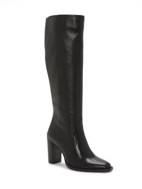 Vince Camuto Lecheya Boots Women’s US 6 Black Knee High Leather